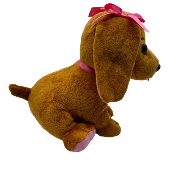 Cabbage Patch Kids Adoptimals Plush Puppy With Pink Bows Dog Bowl & Brush Talks - Picture 3 of 11